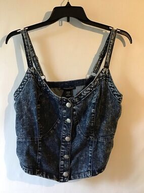 Ashley Stewart Dark Indigo Denim Top
